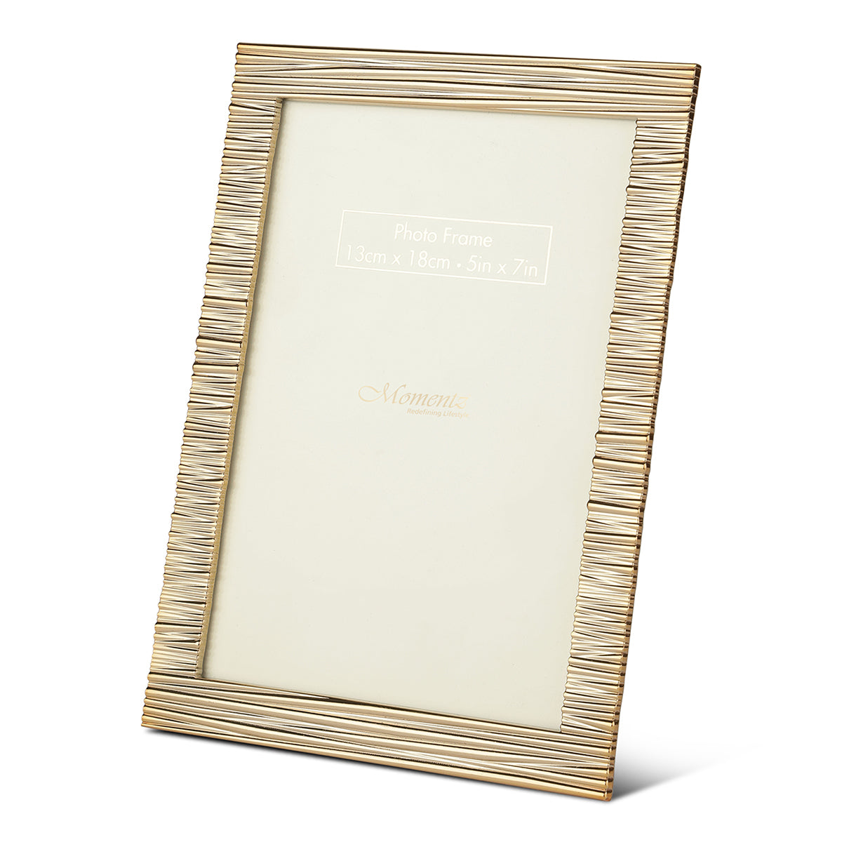 Striped Photo Frame Medium(5*7)- Gold