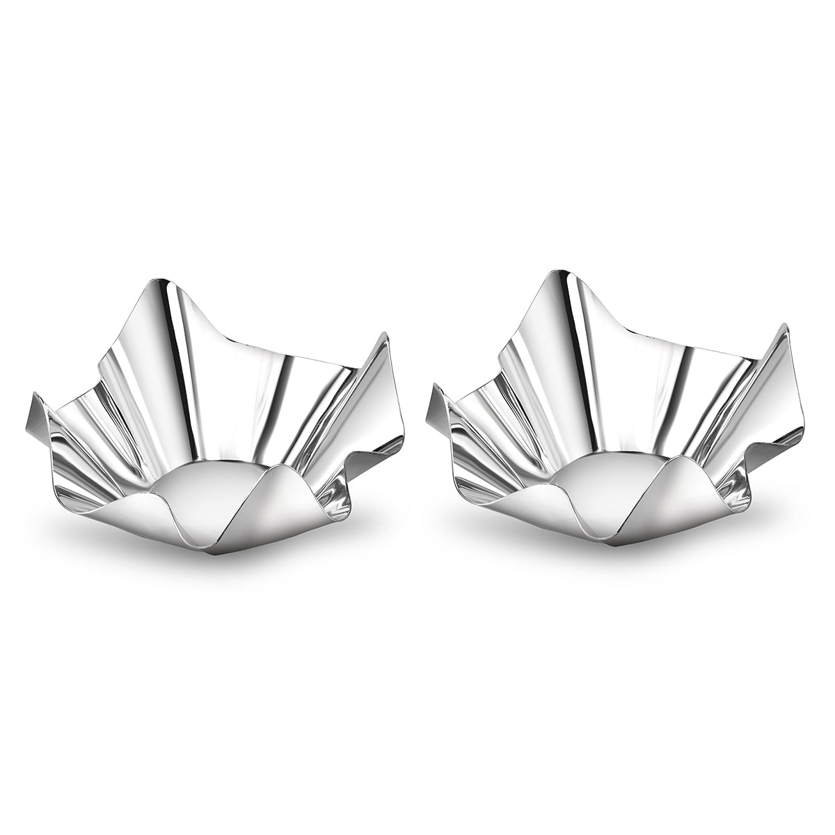 Set of 2 Curvy Floral Bowl