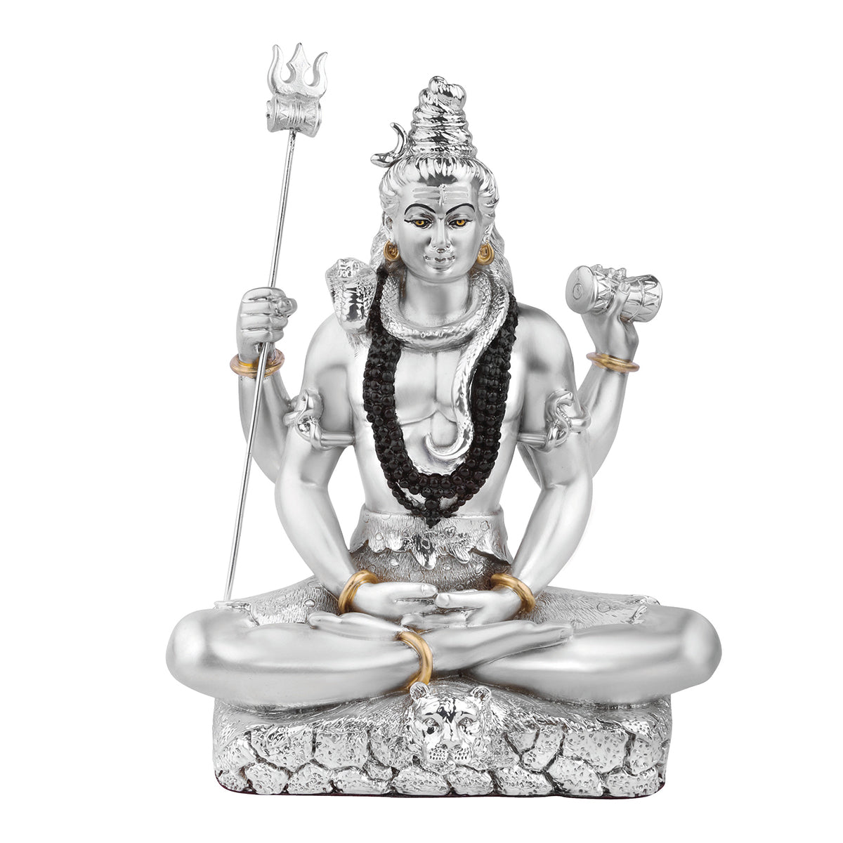 God Shiva Idols (h.-20.5) Medium- Silver