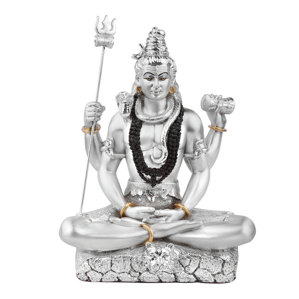 God Shiva Idols (h.-20.5) Medium- Silver