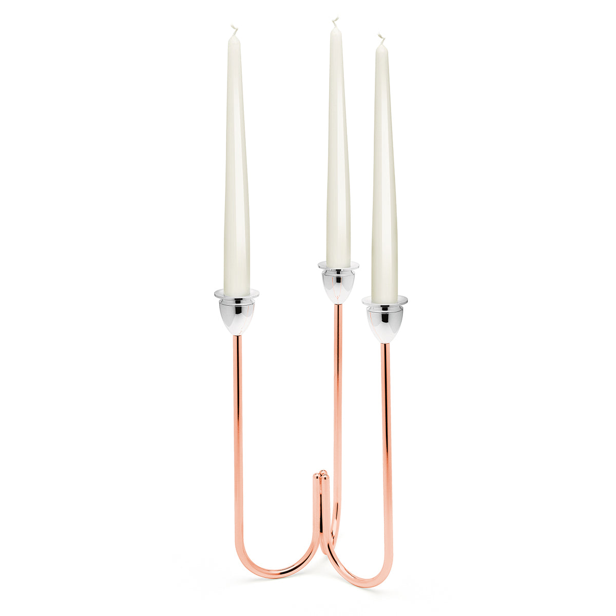 3 Flame Candle stand - Rose Gold