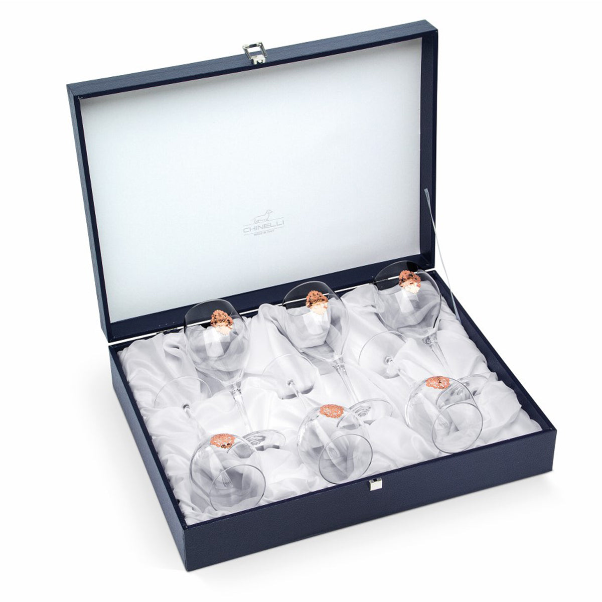 Set of 6 Wine Glass- Rose Gold