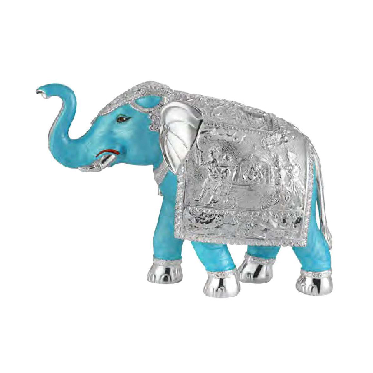 Pair of Feroza Pearl Elephant Jumbo Size