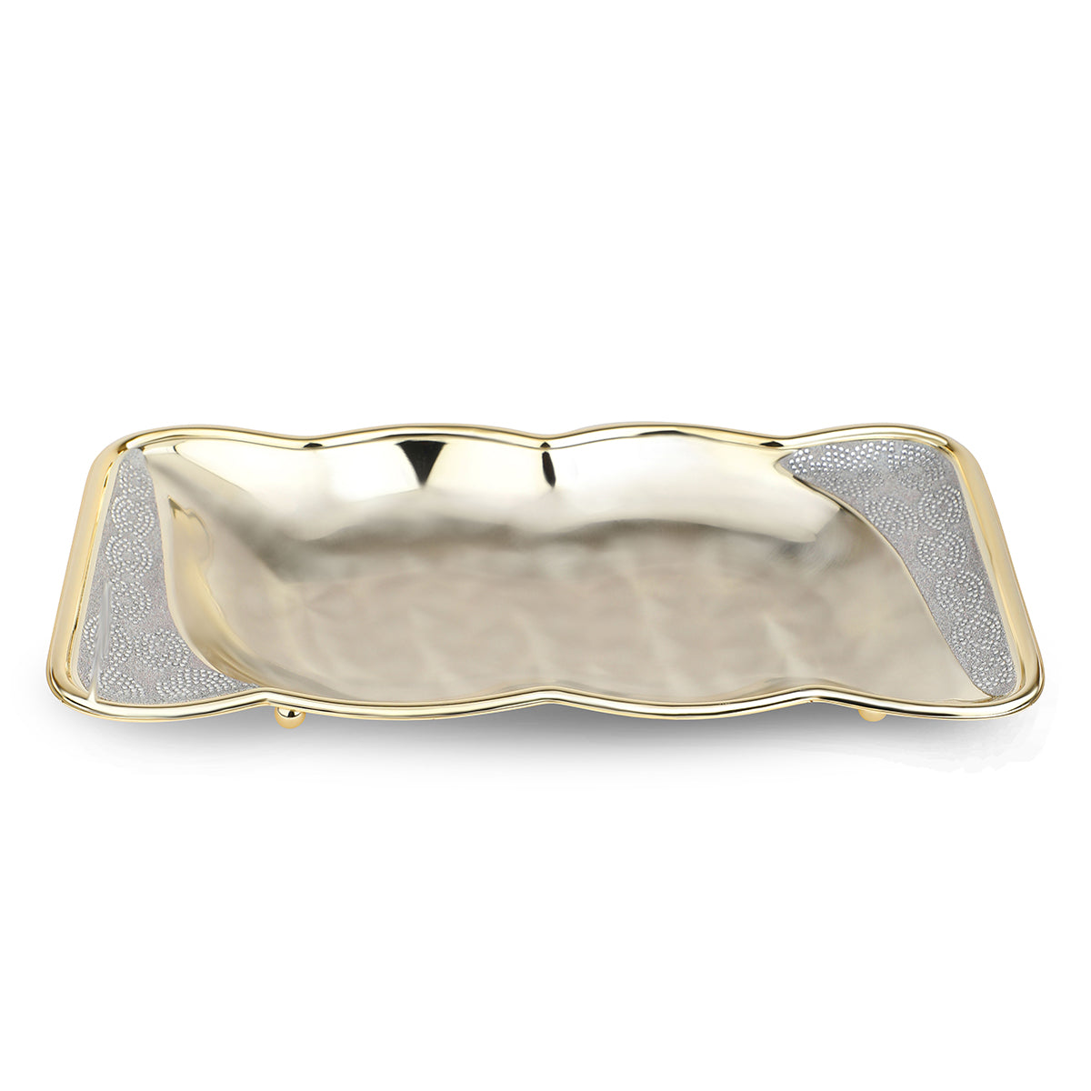 Golden plain tray