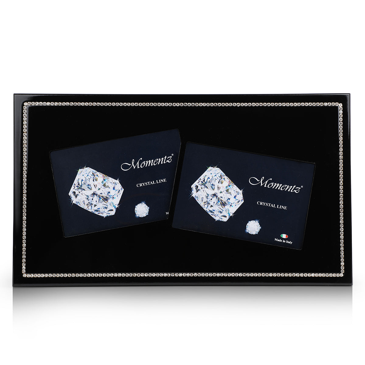 2-in-1 Photoframe Crystal Line 10x15- Black