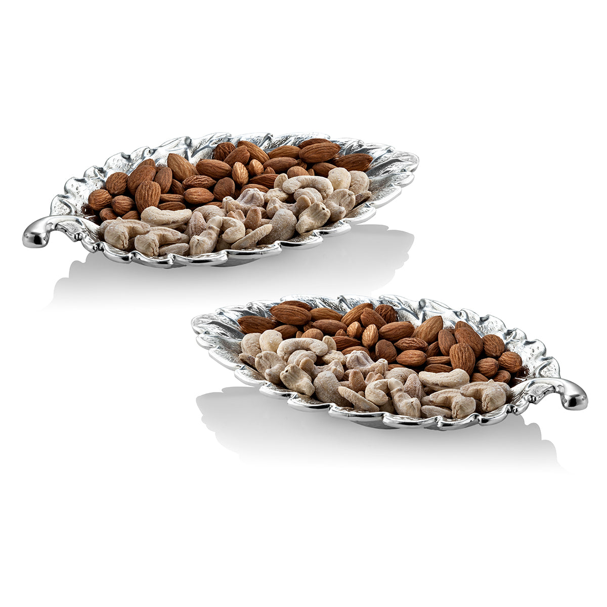 Leaf Platter Silver (Set of 2)