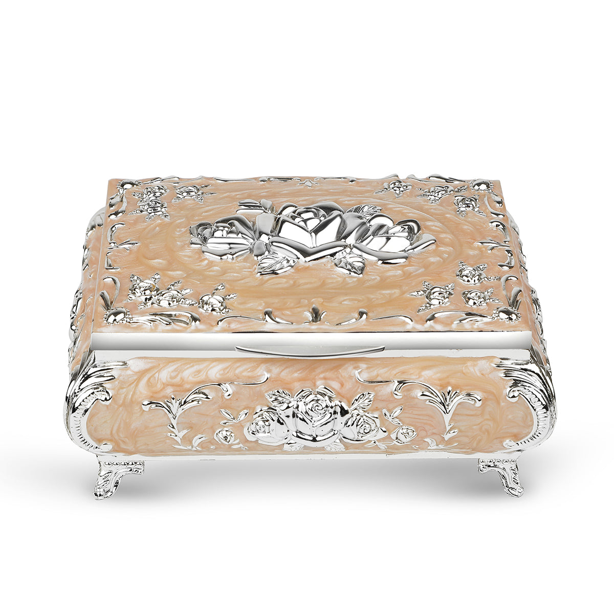 Enamel Rose Box Peach- M