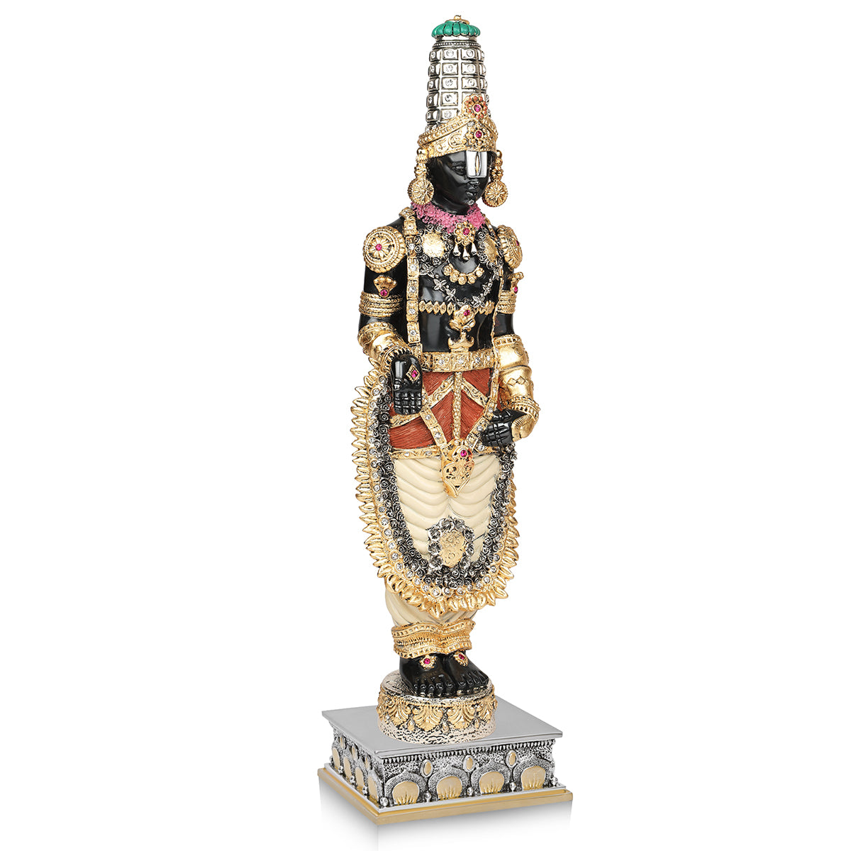 Tirupati Balaji Royal Coral Gold Temple Idol