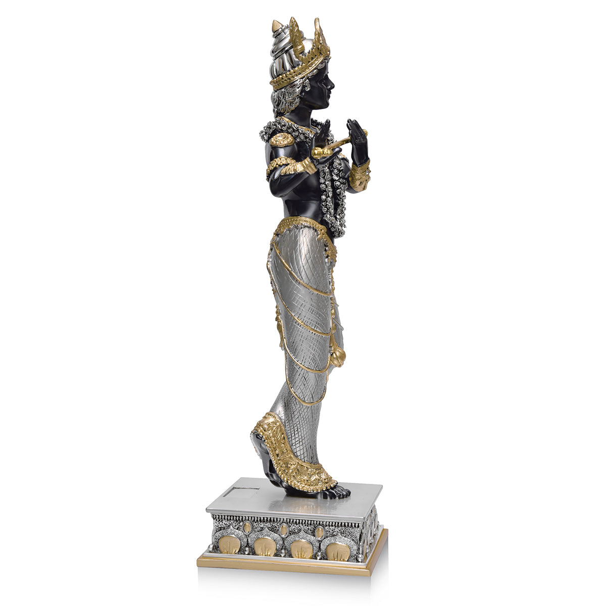 Standing Krishna (h-48.5 cm) Black