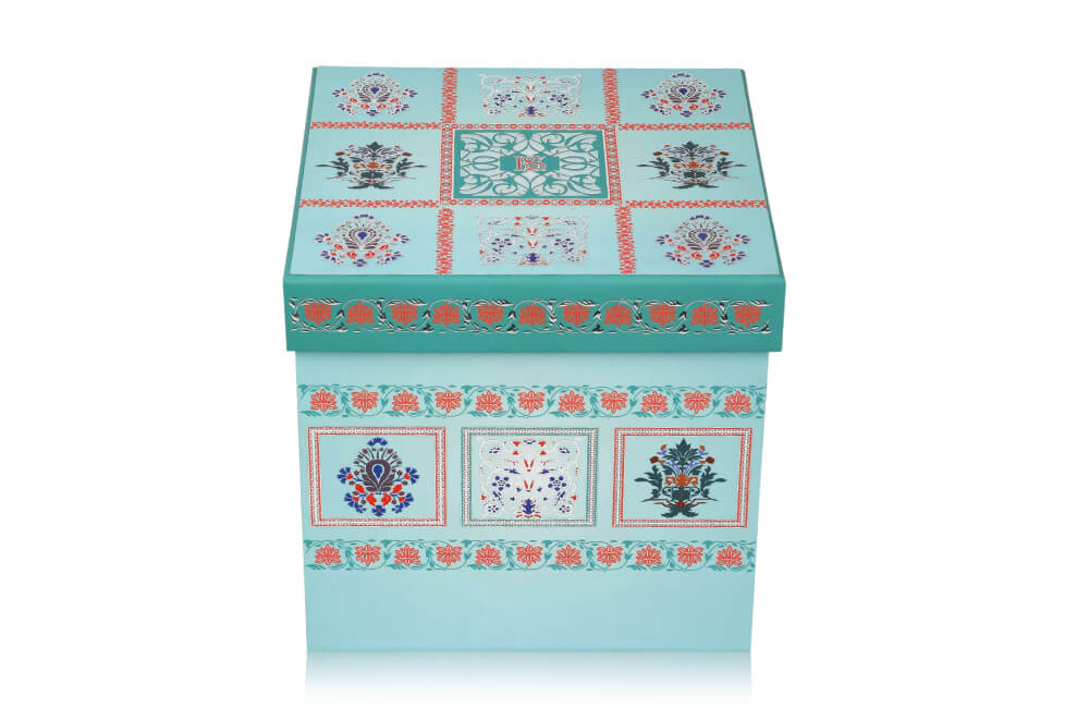 Royal Mint Green Wedding Invitation with Dome Keepsake