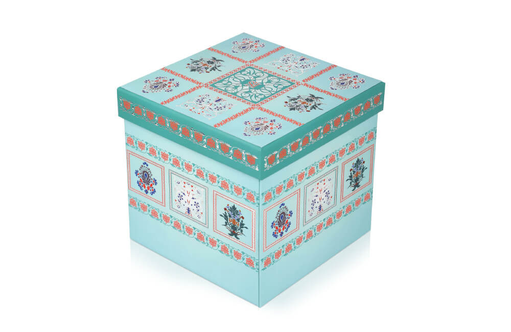 Royal Mint Green Wedding Invitation with Dome Keepsake