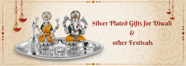 Exquisite Silver Plated Laxmi Ganesh Puja Thali: A Perfect Corporate Gift for Festive Celebrations—Premium Quality, Elegant Design, and Divine Blessings Combined.