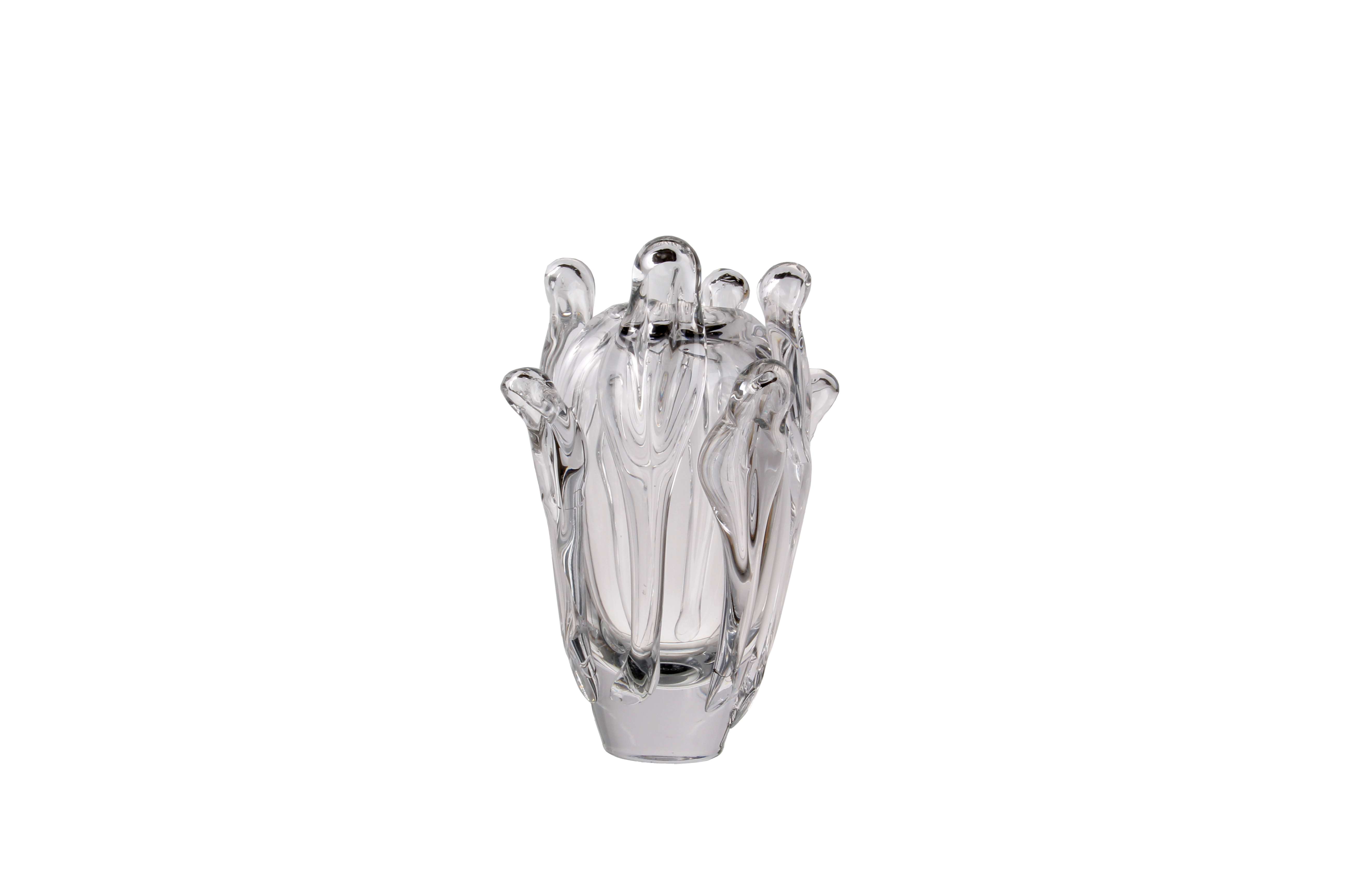 Crystal Swirl Vase Clear Small