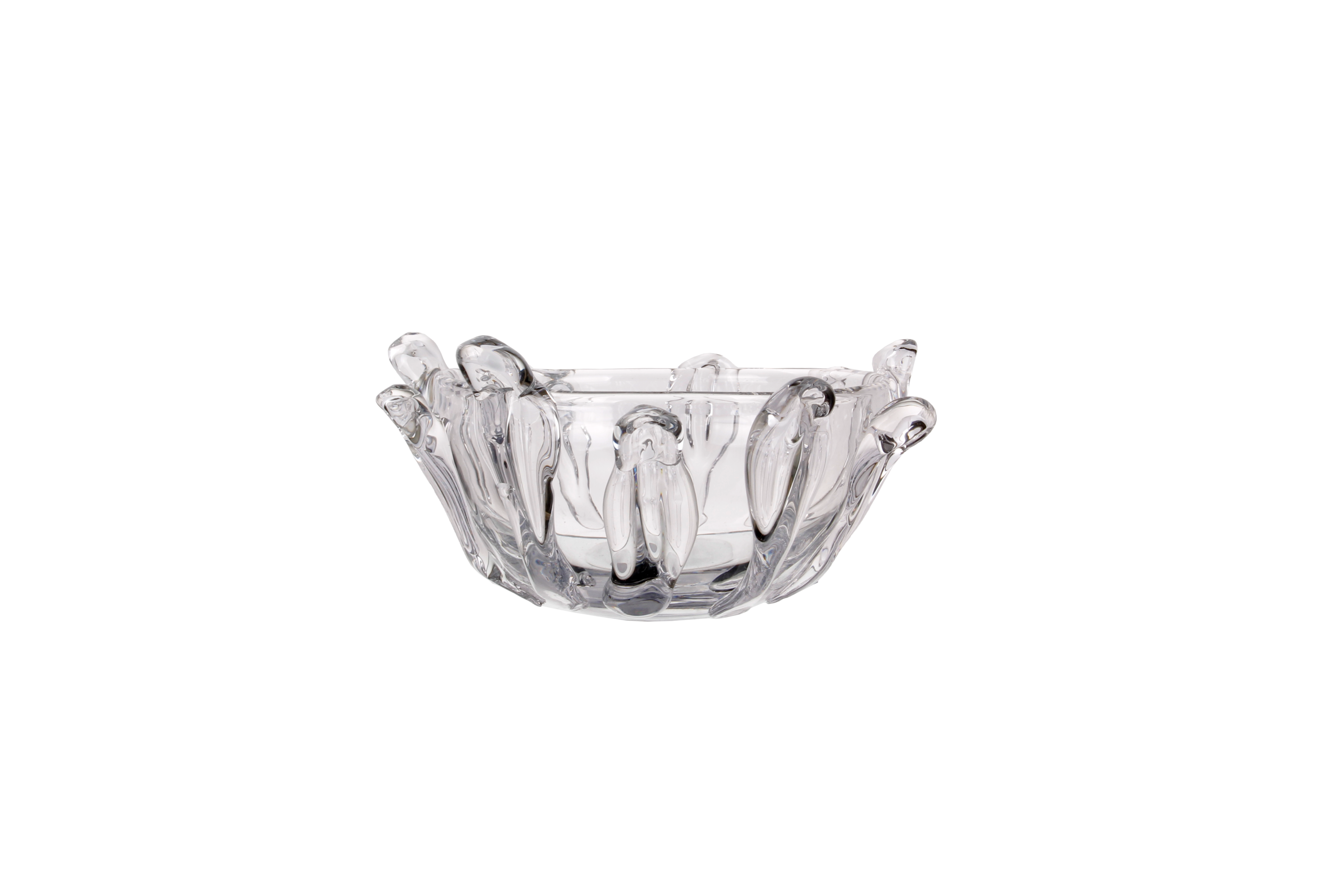 Crystal Swirl Bowl Amber