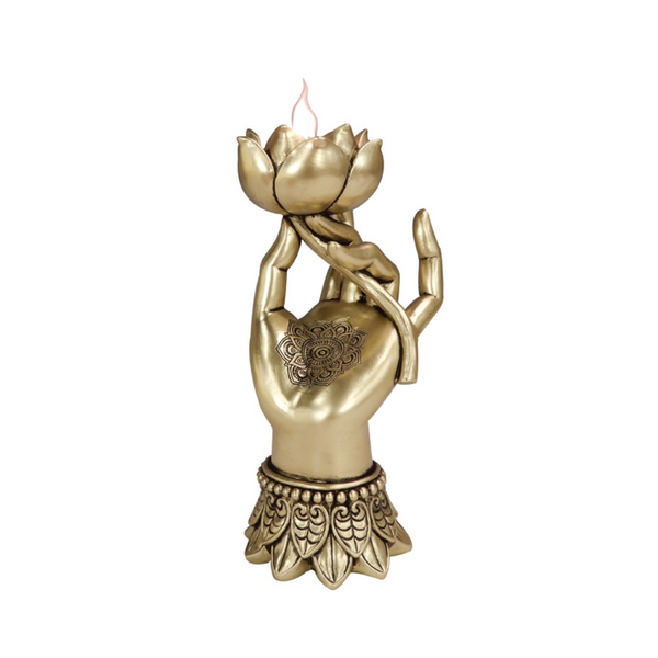 Home Décor-Buddha Hand Candle Holder (H-18.4CM)
