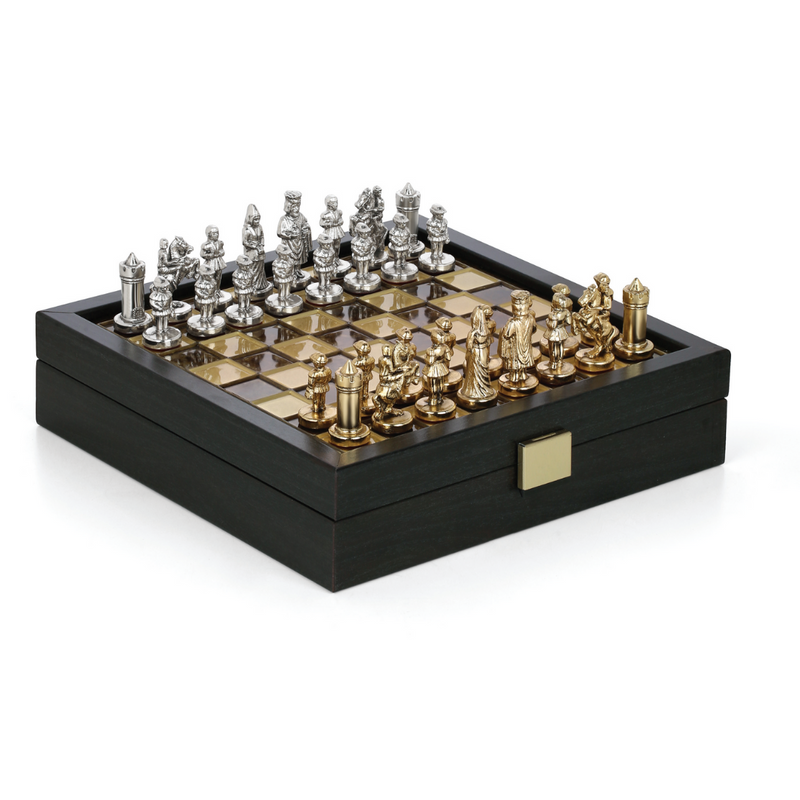 Greek Mythology Chess Set In Wooden Box