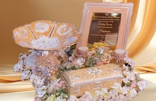 Elegant Gold-Themed Luxury Wedding Invitation