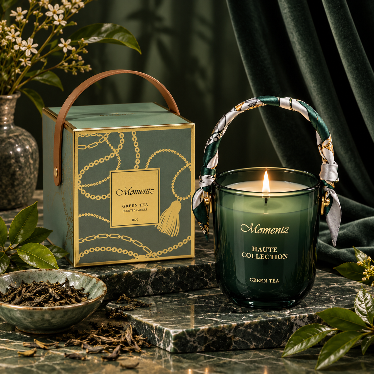 Luxury Scented Candle Green Tea