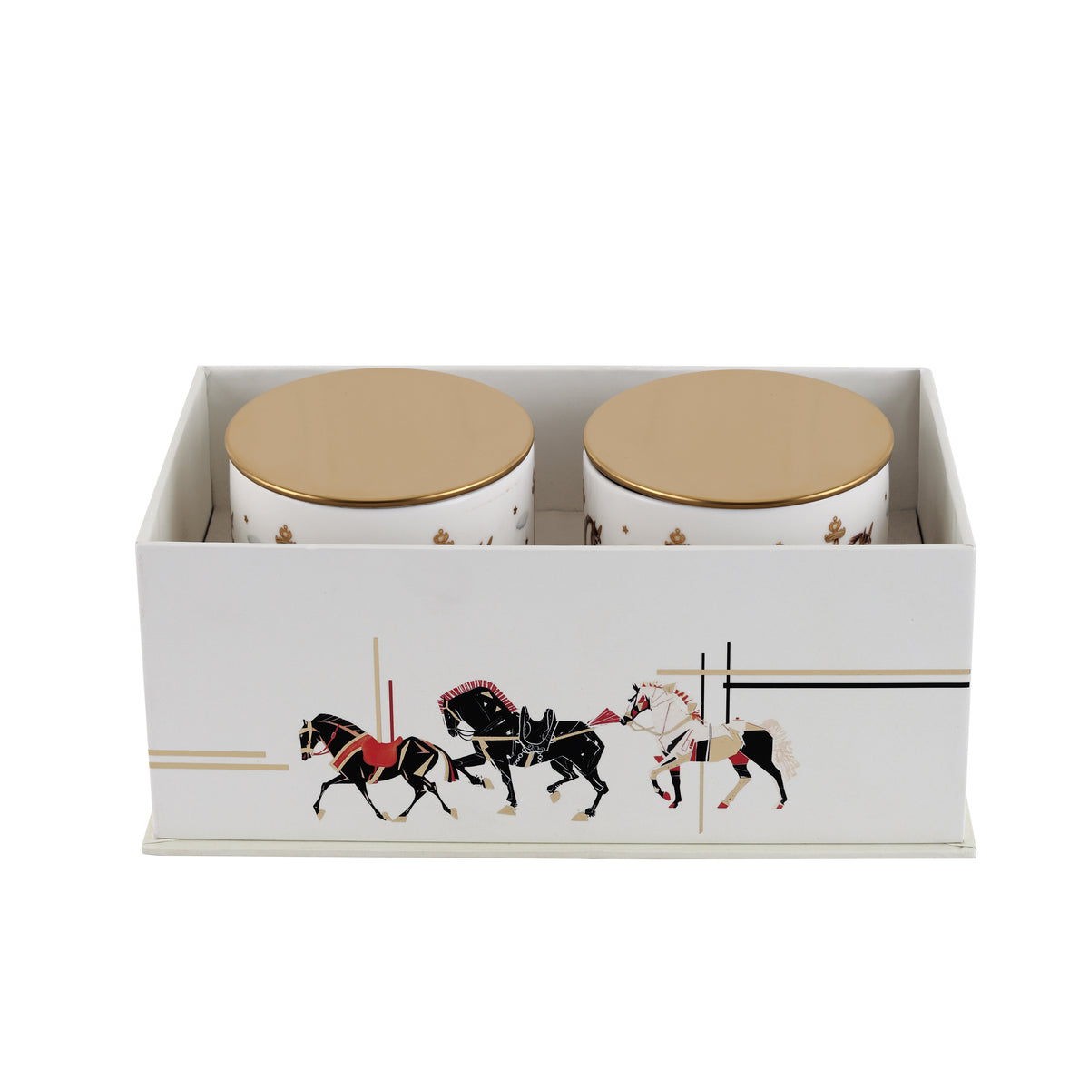 Royal Stables Cannisters set of 2