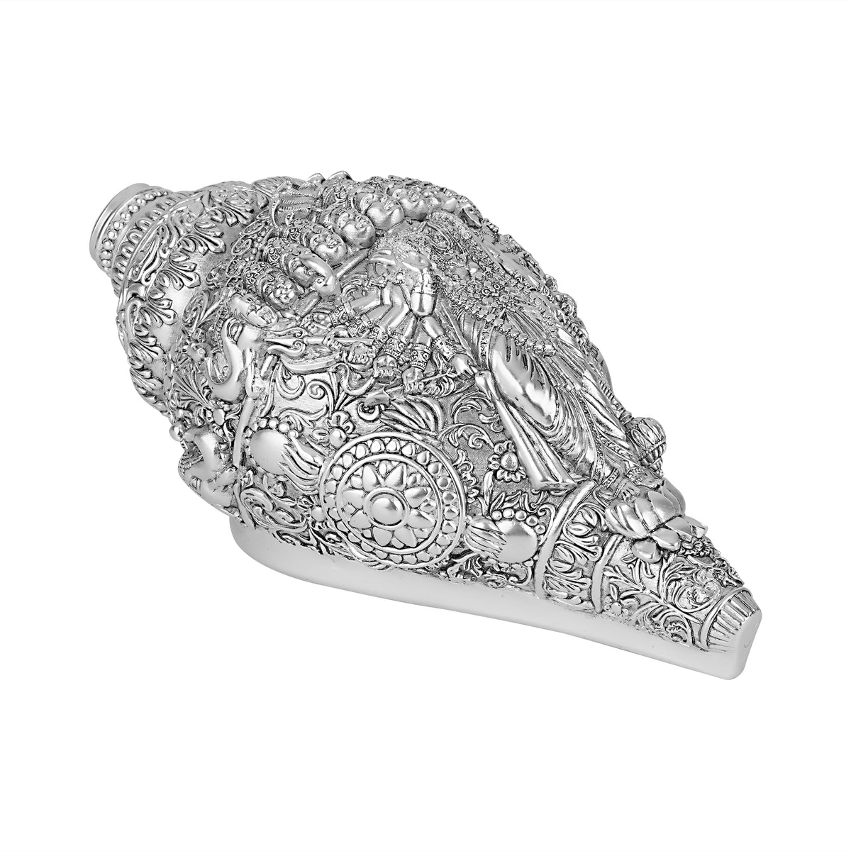 New Vishnu Shankh Silver Idol