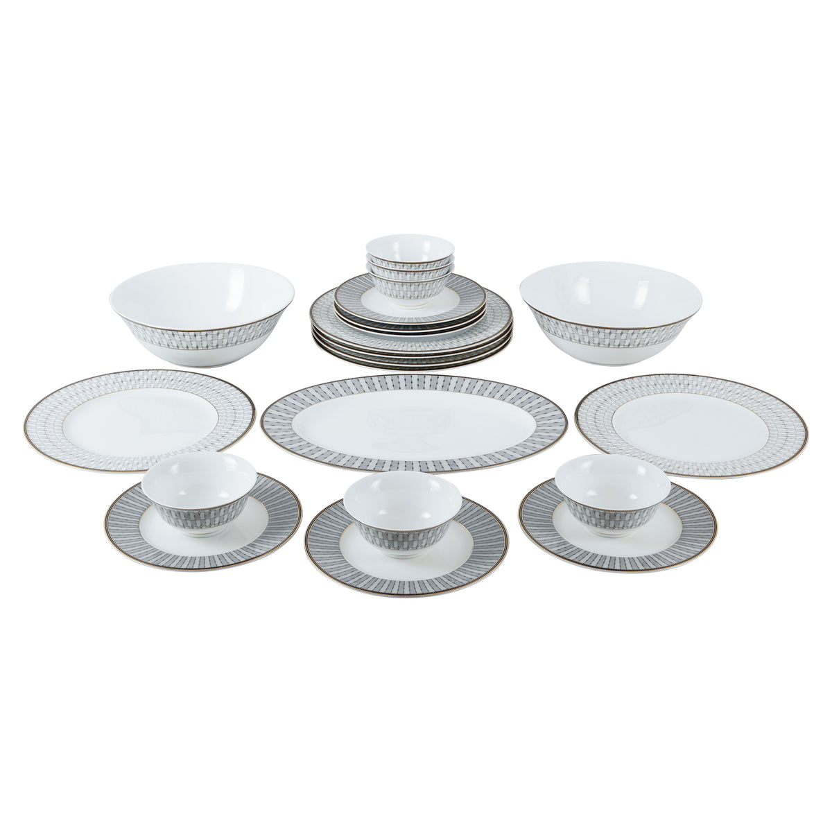 Majestic weave 21pc dinner set