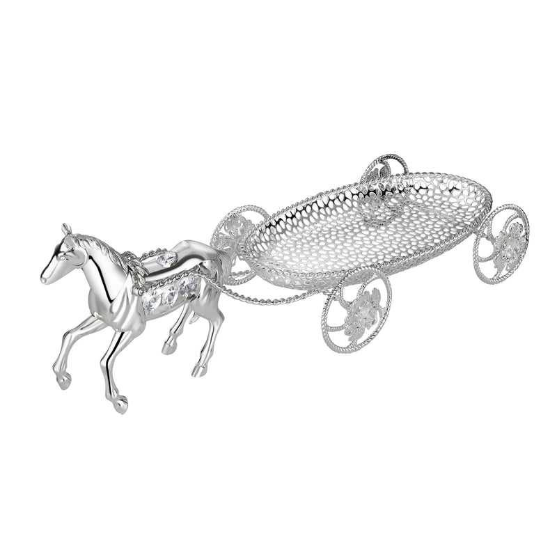 Rolling Serving Horse Silver