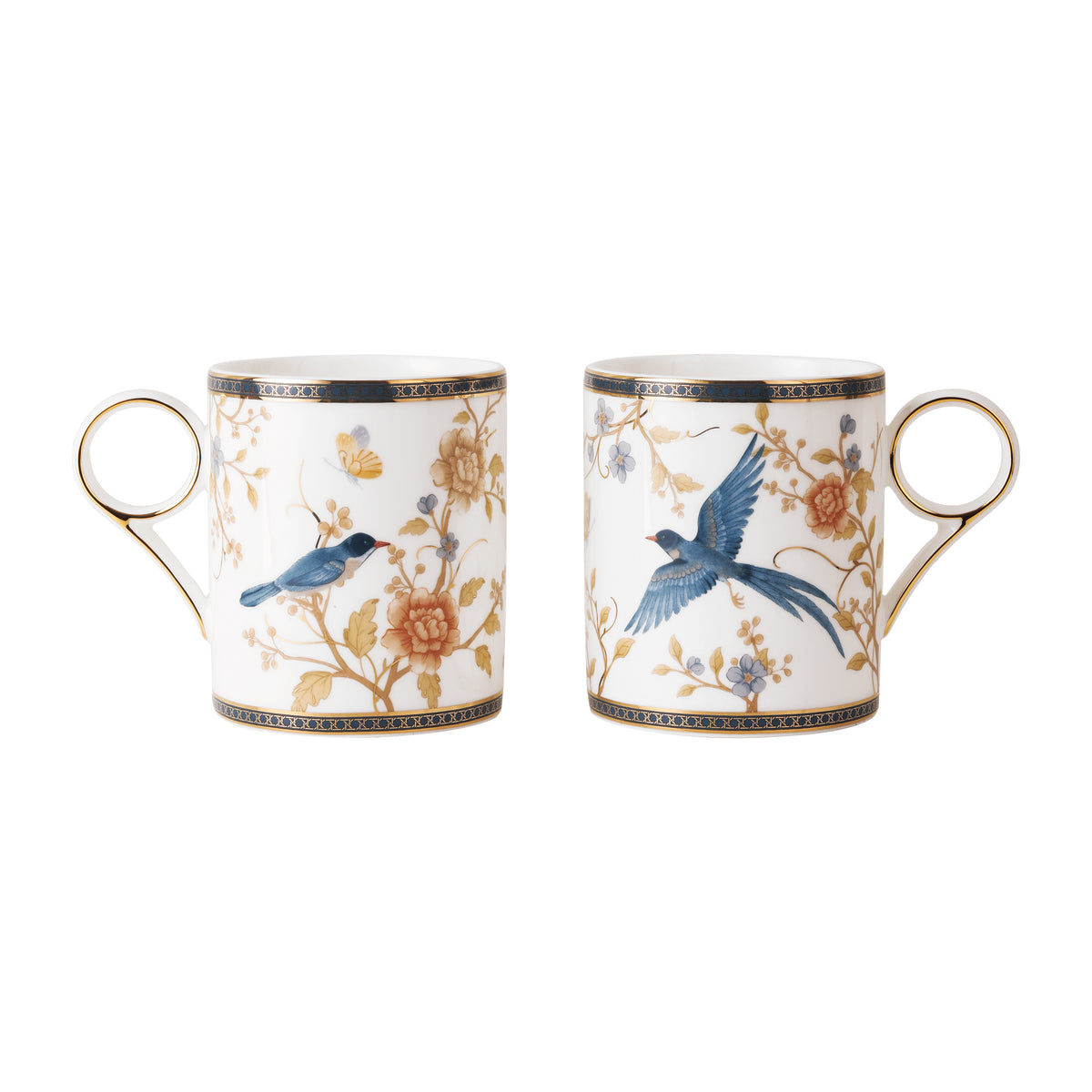 Blooming bluebird paradise 2 pc mug set