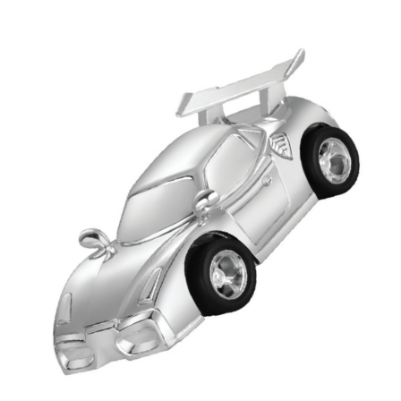 RACING CAR MONEY BANK SIL.COL.