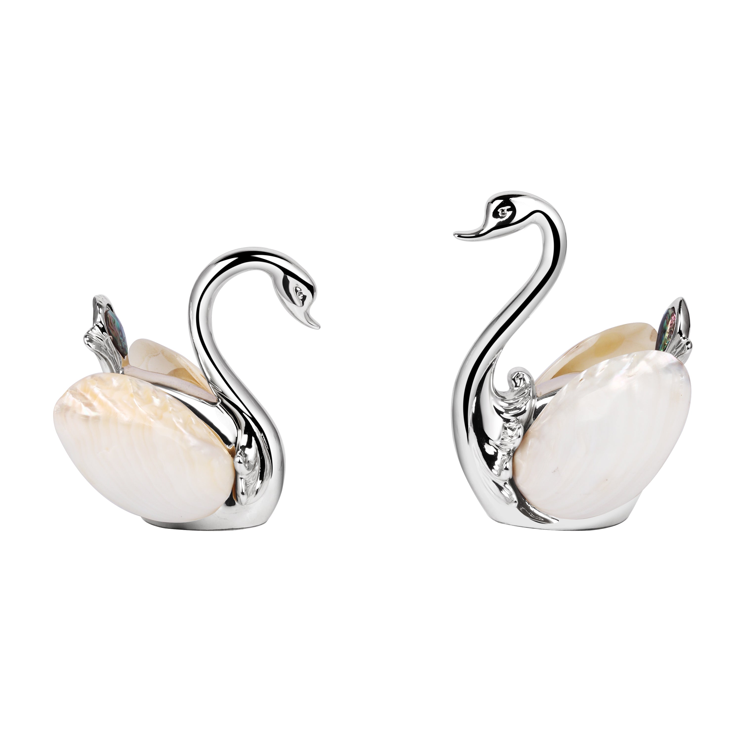 Set of 2 Swan Rose Gold