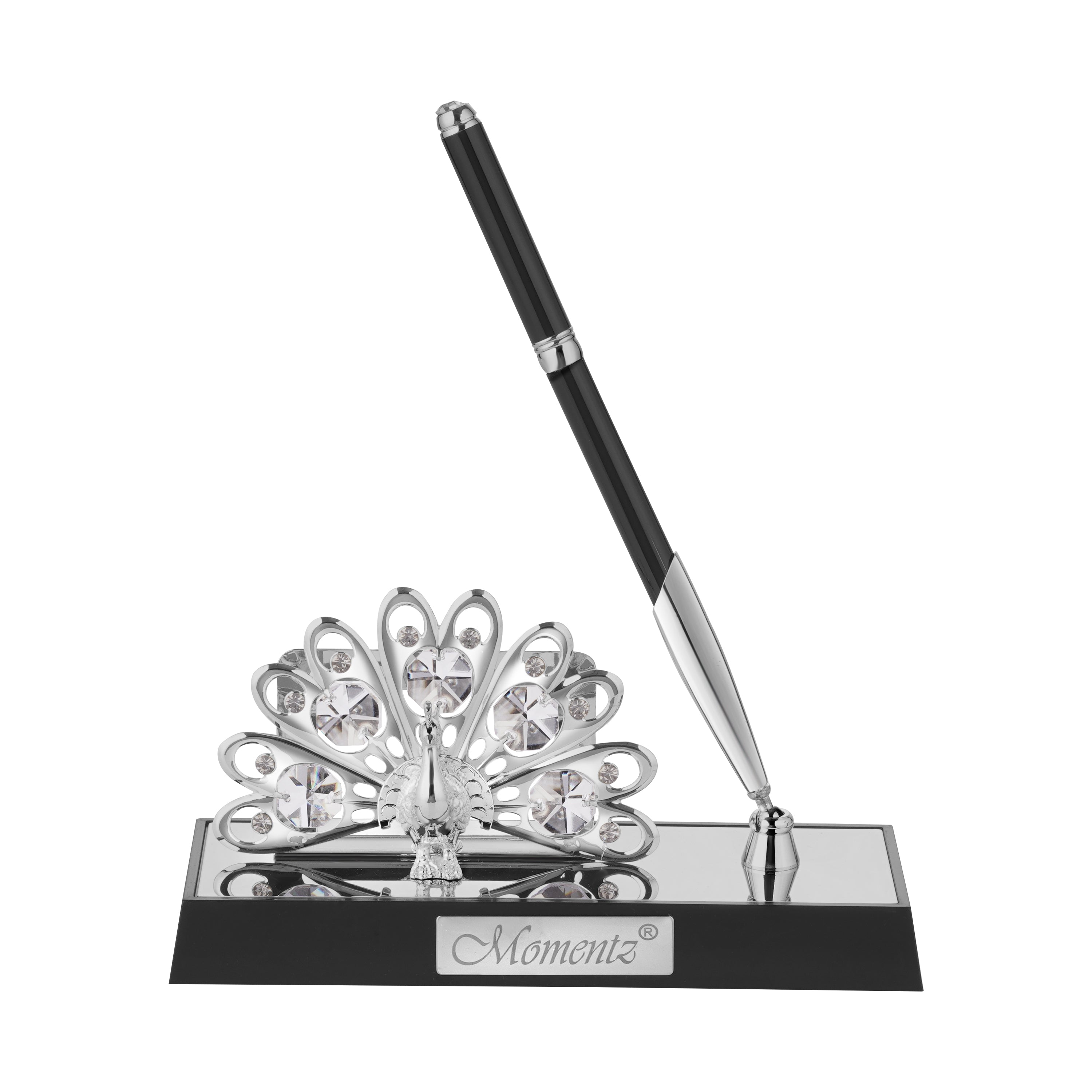 Peacock Pen & Card Holder