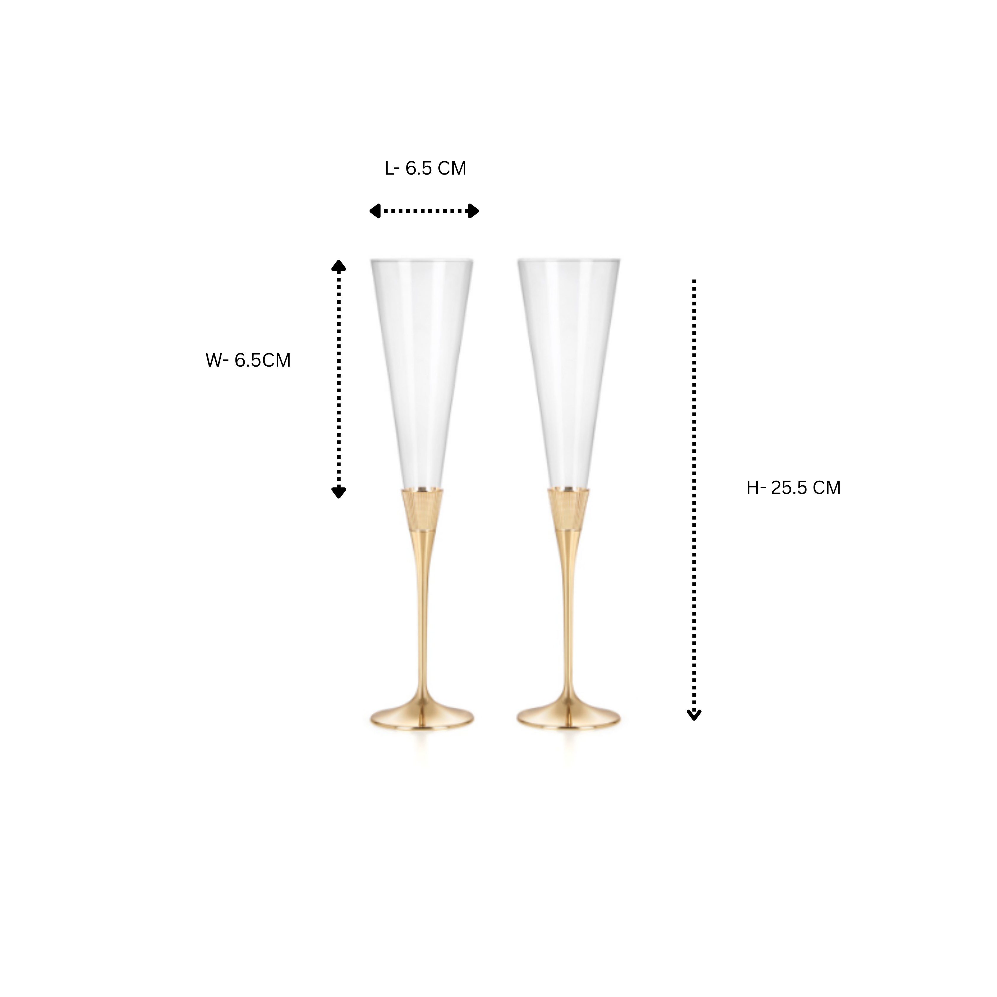 Champagne Flute - Gold