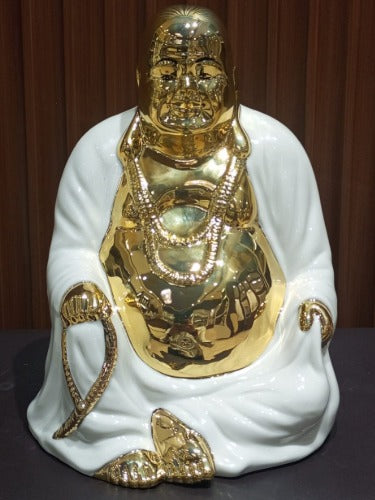 Laughing Buddha Large Porcelain  H-25CM