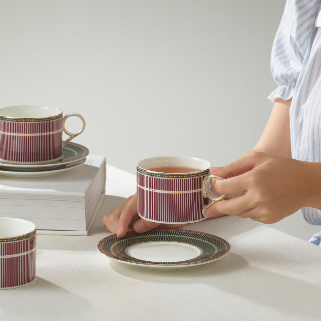 Regalia Stripes 12pcs Tea Set