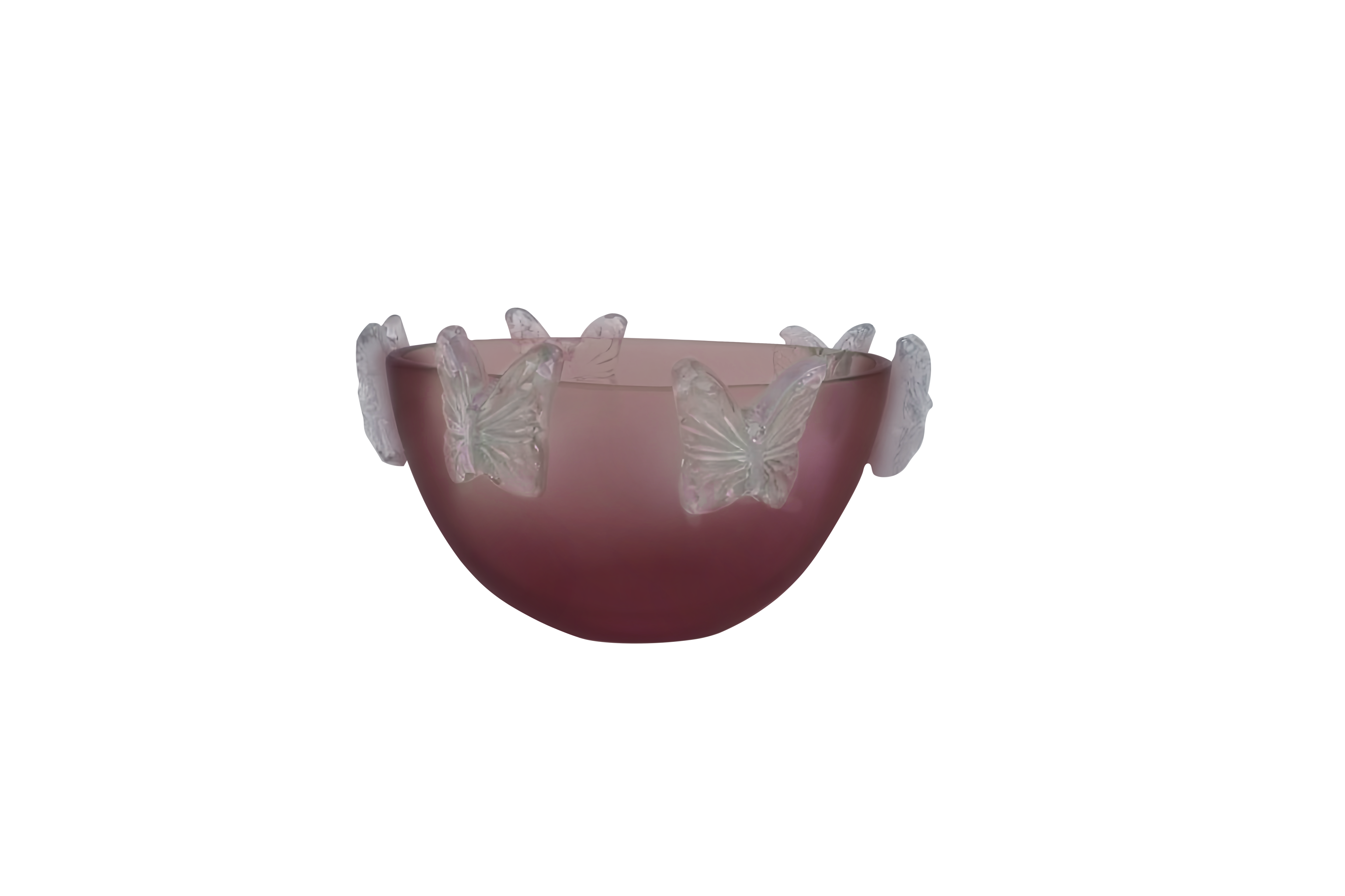 Crystal Butterfly Bowl Purple