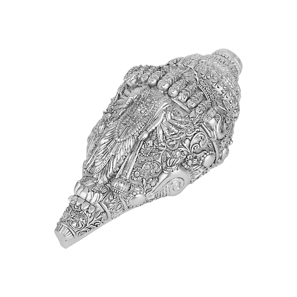 New Vishnu Shankh Silver Idol
