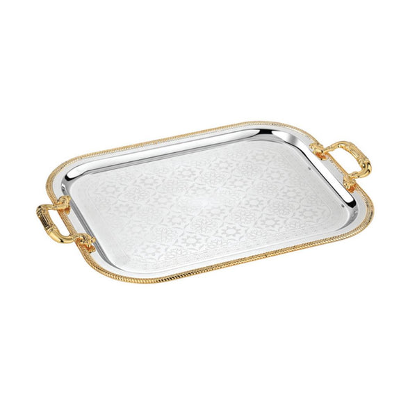 Rectangle Tray with Handle Dual Tone Small