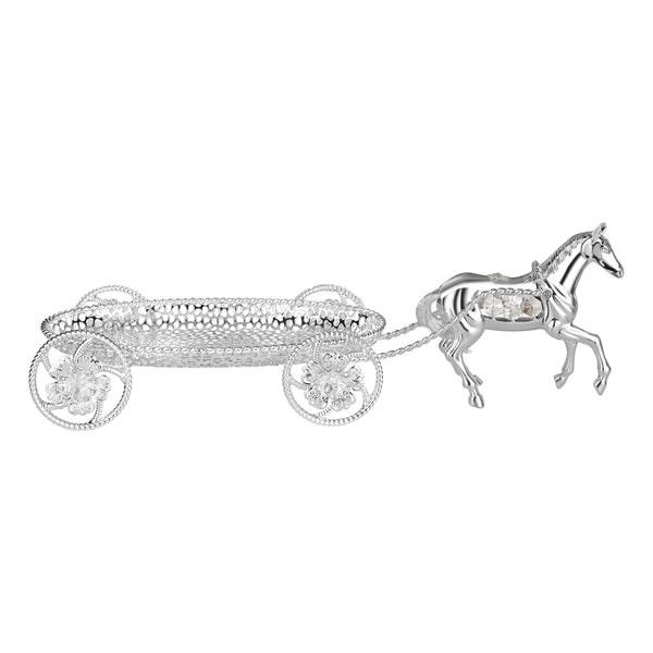 Rolling Serving Horse Silver