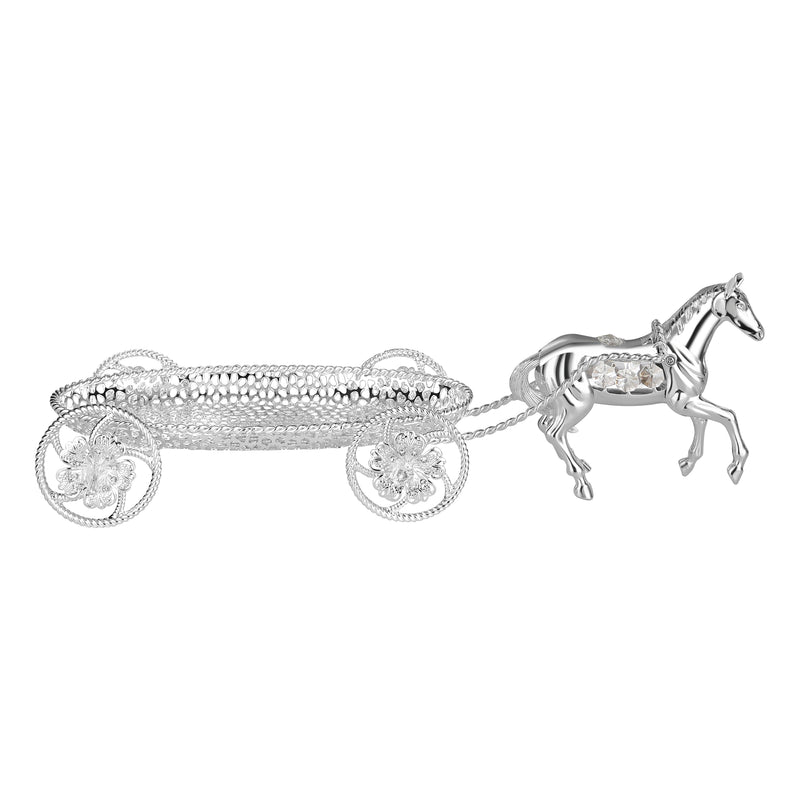 Rolling Serving Horse Silver