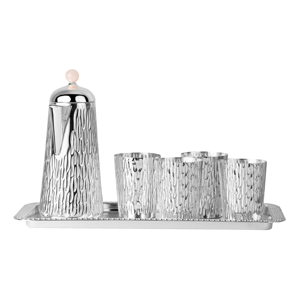 Jug + 4 Glasses+ Tray