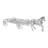 Rolling Serving Horse Silver