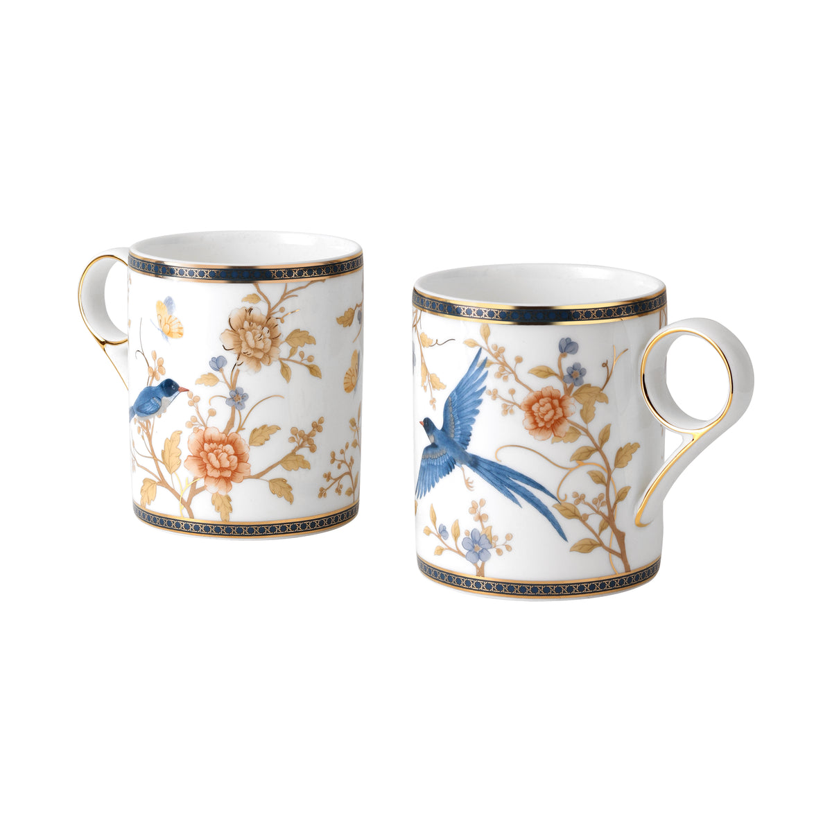 Blooming bluebird paradise 2 pc mug set