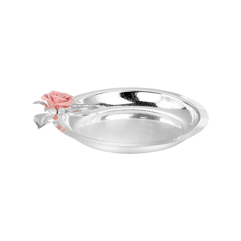 Flower Round Tray Pink