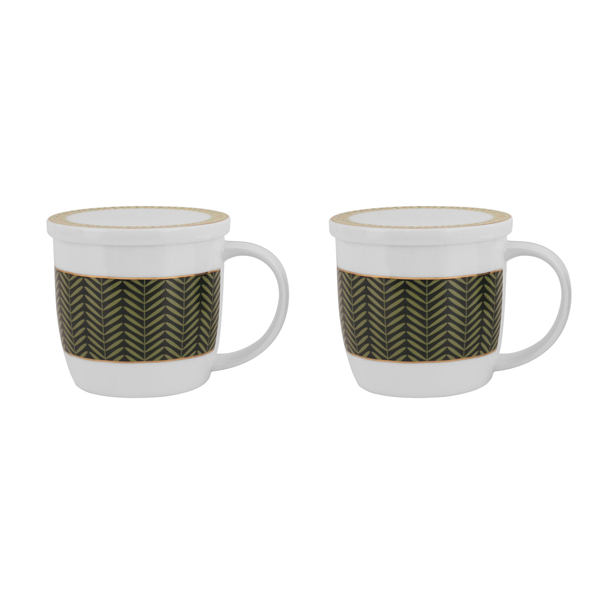 Forest Mosaic 2pcs Mug Set