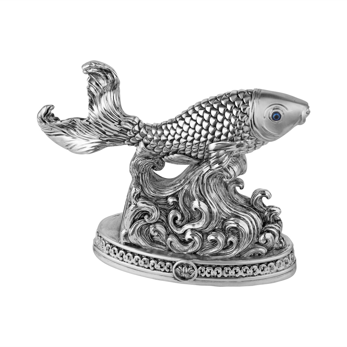 Laxmi Yantra Fish Silver Antique
