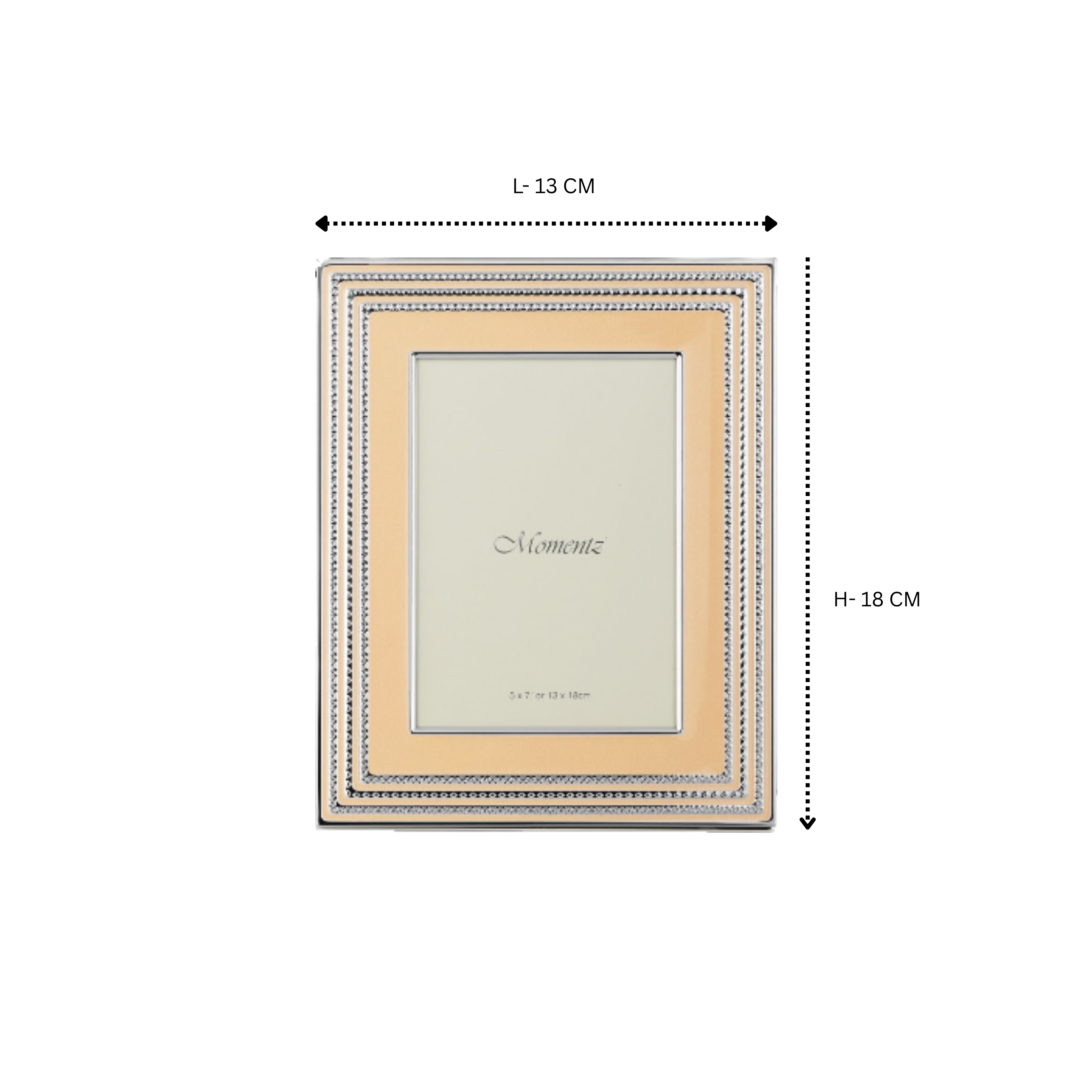 Luxury Photoframe Peach 5*7 inches