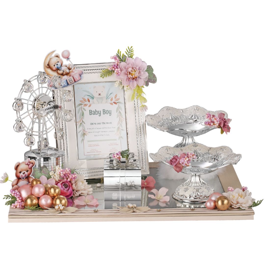 Baby Boy Themed Luxury Gift Set with Photo Frame & Decor