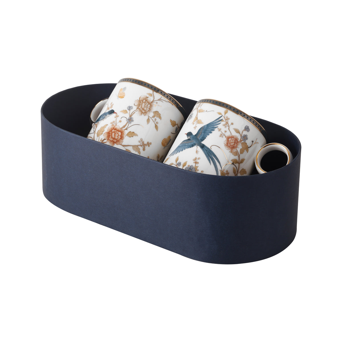 Blooming bluebird paradise 2 pc mug set