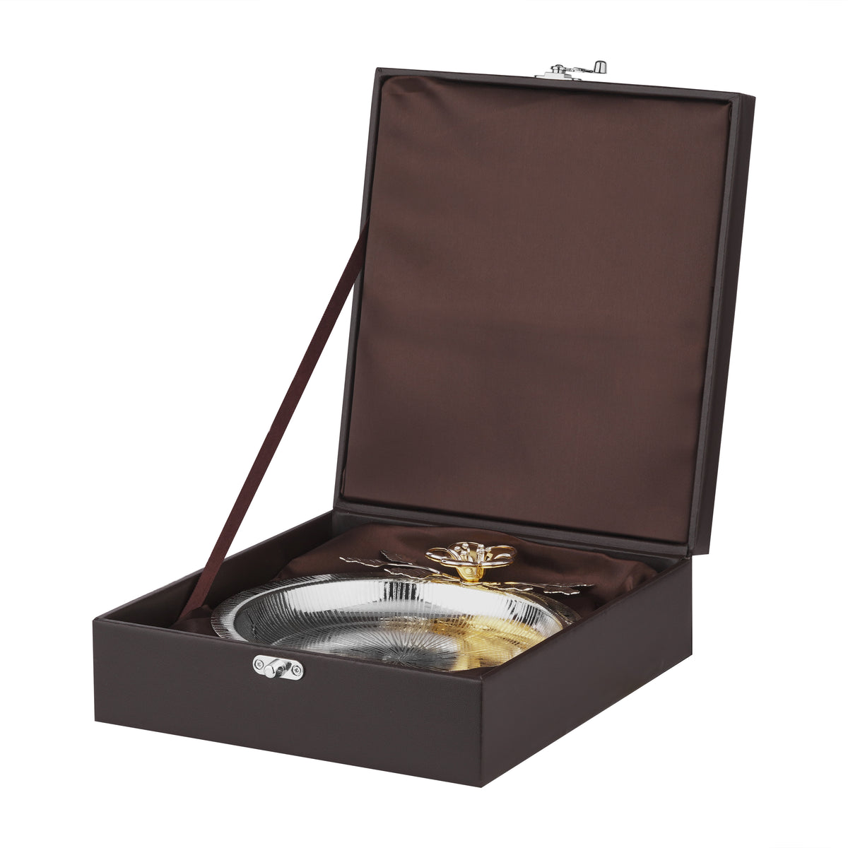 New Round Diagonal Flower Tray Dual Tone