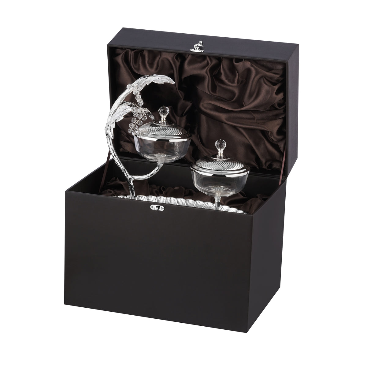 Regal twin leaf dryfruit server