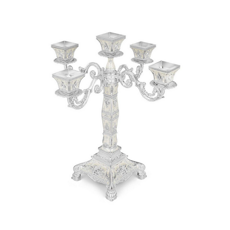 5 in 1 Candle Stand white